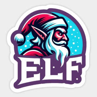 Christmas Elf Winter Snow Sticker